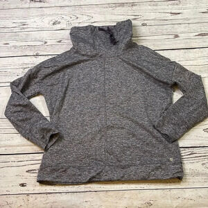 Apana Purple Cowl Neck Workout Sweatshirt